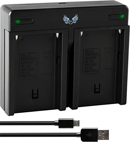 SK Dual Akku Charger Doppel Ladegerät für Sony NP-F550 NP-F750 NP-F950 NP-F970 NP-F990 // NP-FM50 NP-FM500H // NP-QM71 NP-QM91 und weitere SK Dual Akku Charger Doppel Ladegerät für Sony NP-F550 NP-F750 NP-F950 NP-F970 NP-F990 // NP-FM50 NP-FM500H // NP-QM71 NP-QM91 und weitere von skgames