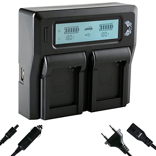 SK LCD Doppel Akku Ladegerät für Panasonic DMW-BCM13 DMW-BCM13E DMW-BCM13PP // Dual Charger passend zu Lumix DC-FT7 DMC-FT5 DMC-TS6 DMC-TZ71 DMC-ZS50 SK LCD Doppel Akku Ladegerät für Panasonic DMW-BCM13 DMW-BCM13E DMW-BCM13PP // Dual Charger passend zu Lumix DC-FT7 DMC-FT5 DMC-TS6 DMC-TZ71 DMC-ZS50 von SK Games