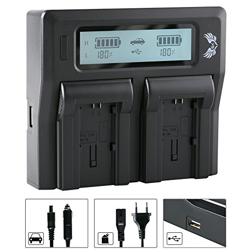 SK LCD Dual Doppel Akku Ladegerät für Canon BP-709 BP-718 BP-727 BP-745 passend zu Canon Legria HF M52 M56 R36 R86 R66 R88 R806 R606 und weitere SK LCD Dual Doppel Akku Ladegerät für Canon BP-709 BP-718 BP-727 BP-745 passend zu Canon Legria HF M52 M56 R36 R86 R66 R88 R806 R606 und weitere von SK Games