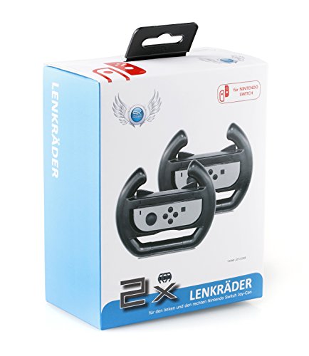 SKGAMES Lenkrad für Nintendo Switch Joy-Con Controller / 2 Stück/Schwarz SKGAMES Lenkrad für Nintendo Switch Joy-Con Controller / 2 Stück/Schwarz von skgames