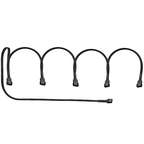 skineat 4-poliges PWM-Lüfter-Splitterkabel – PST-Verlängerung – PC-Lüfter, Adapter, PWM-Splitterkabel, Y-Splitter, Lüfter-Splitter, Verlängerungskabel, Multi-Lüfter-Anschluss (1 x 5-poliger skineat 4-poliges PWM-Lüfter-Splitterkabel – PST-Verlängerung – PC-Lüfter, Adapter, PWM-Splitterkabel, Y-Splitter, Lüfter-Splitter, Verlängerungskabel, Multi-Lüfter-Anschluss (1 x 5-poliger von skineat