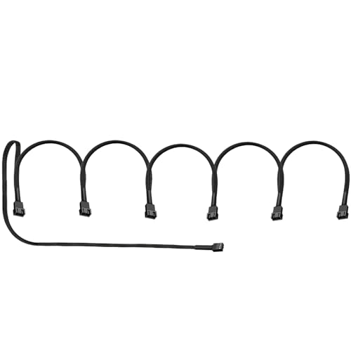 skineat 4-poliges PWM-Lüfter-Splitterkabel – PST-Verlängerung – PC-Lüfter, Adapter, PWM-Splitterkabel, Y-Splitter, Lüfter-Splitter, Verlängerungskabel, Multi-Lüfter-Anschluss (1 x 6-poliger skineat 4-poliges PWM-Lüfter-Splitterkabel – PST-Verlängerung – PC-Lüfter, Adapter, PWM-Splitterkabel, Y-Splitter, Lüfter-Splitter, Verlängerungskabel, Multi-Lüfter-Anschluss (1 x 6-poliger von skineat