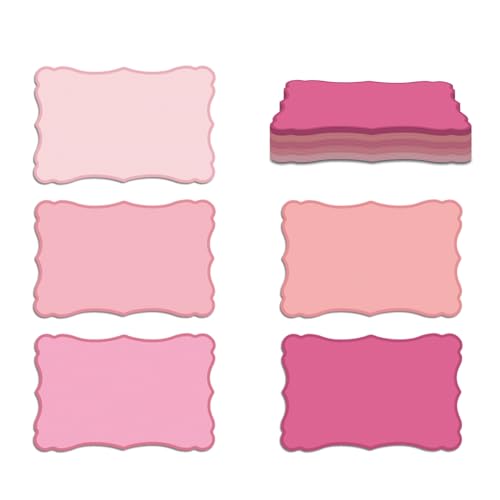 120 Stück kleine Mini-Visitenkarten, kleine Notizkarten, Vintage, sortierte Farben, Blanko-Notizen für Geschenk, Notizen, Business, DIY, blanko Index (Rosa) von slapaflife