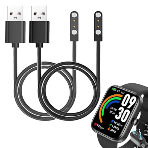 smaate Smartwatch-Kabel, kompatibel mit TOZO S3 4,6 cm Smartwatch, 2 Stück von smaate