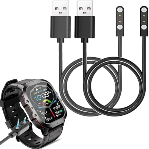 smaate Smartwatch-Kabel-Ladegeräte, kompatibel mit 5 cm BT20 OUKITEL Rugged Smartwatch, 2 Stück von smaate