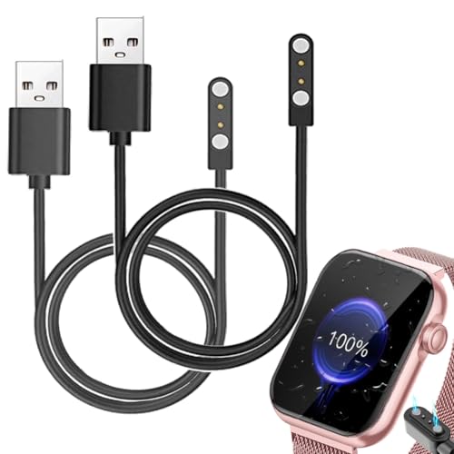 smaate Smartwatch-Kabel kompatibel mit AKUMAKA G39 4,7 cm Smartwatch und kompatibel mit DEKELIFE G39 (2 Stück) von smaate