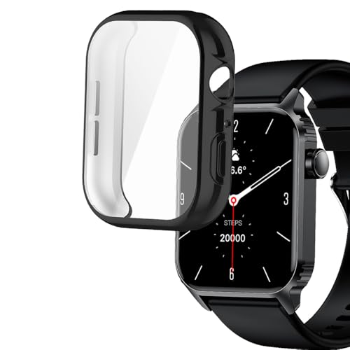 smaate Uhrenhüllen kompatibel mit Trausi TG08 4,6 cm Smartwatch, TPU-Hülle mit Displayschutzfolie, schützt Gehäuse und Bildschirm smaate Uhrenhüllen kompatibel mit Trausi TG08 4,6 cm Smartwatch, TPU-Hülle mit Displayschutzfolie, schützt Gehäuse und Bildschirm von smaate