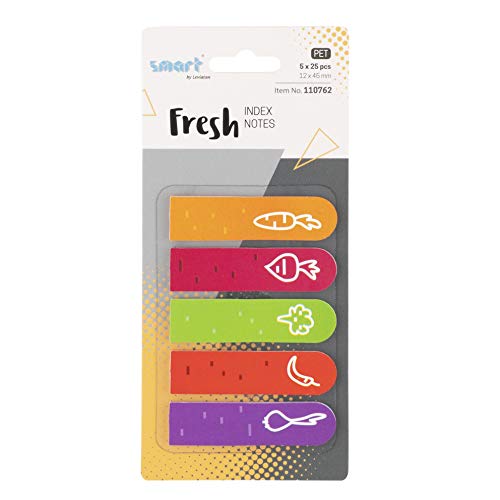smart by Leviatan Smart Fresh Haftstreifen Pagemarker Index Haftmarker Film Textstreifen PET-Folie 12x45mm 5x25 Stück Streifen Vege smart by Leviatan Smart Fresh Haftstreifen Pagemarker Index Haftmarker Film Textstreifen PET-Folie 12x45mm 5x25 Stück Streifen Vege von smart by Leviatan