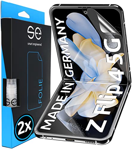 2x se® 3D SCHUTZFOLIE Transparent für Samsung Galaxy Z Flip 4,Selbstheilend, 100% Fingerabdruck & FaceID kompatibel, einfache blasenfreie Installation, Ultra-Klar, Stoß-Kratzfest, aus Deutschland 2x se® 3D SCHUTZFOLIE Transparent für Samsung Galaxy Z Flip 4,Selbstheilend, 100% Fingerabdruck & FaceID kompatibel, einfache blasenfreie Installation, Ultra-Klar, Stoß-Kratzfest, aus Deutschland von smart engineered