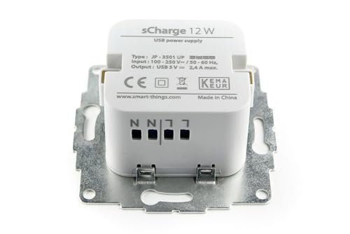 smart things s24 m sCharge - Unterputz-Netzteil 12W für alle sDock (nicht Fix) inklusive Micro USB Kabel zum Laden des iPad in a sDock 1st generation | 5 V–, +5 % / -5 %, 2400mA von Smart things