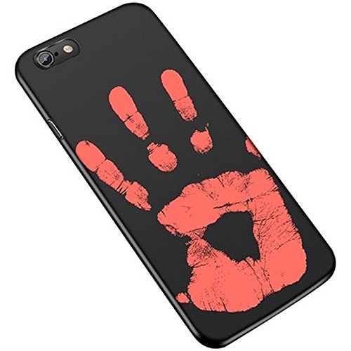 smartacc Schutzhülle Cover Case für iPhone 5 6 7 8 X Thermoeffekt Wärme Temperatursensor Farbwechsel (iPhone 5/5s/SE, Schwarz) von smartacc