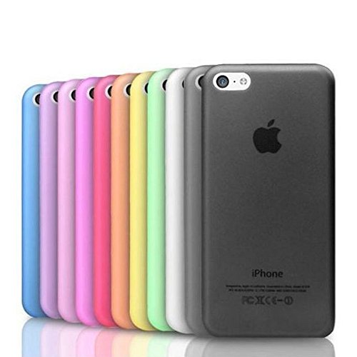 smartacc Schutzhülle Hülle Cover Hard-Case für iPhone 5 SE 6 7 8 X Plus, nur 0,3 mm dünn, matt (iPhone 7/8 Plus, Rot) von smartacc