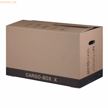 10 x smartboxpro Umzugskarton Cargo-Box X 637x360x340mm braun von smartboxpro