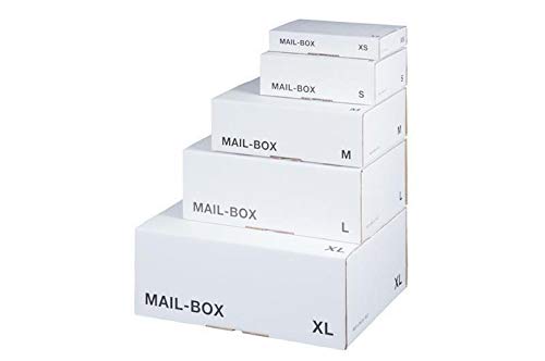 Mail-Box M, weiß, 331x241x104 mm Versandkarton Postversandkarton 20 Stück von smartboxpro