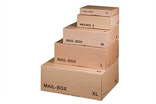 Mail-Box S, braun, 249x175x79 mm Versandkarton Postversandkarton 20 Stück von smartboxpro