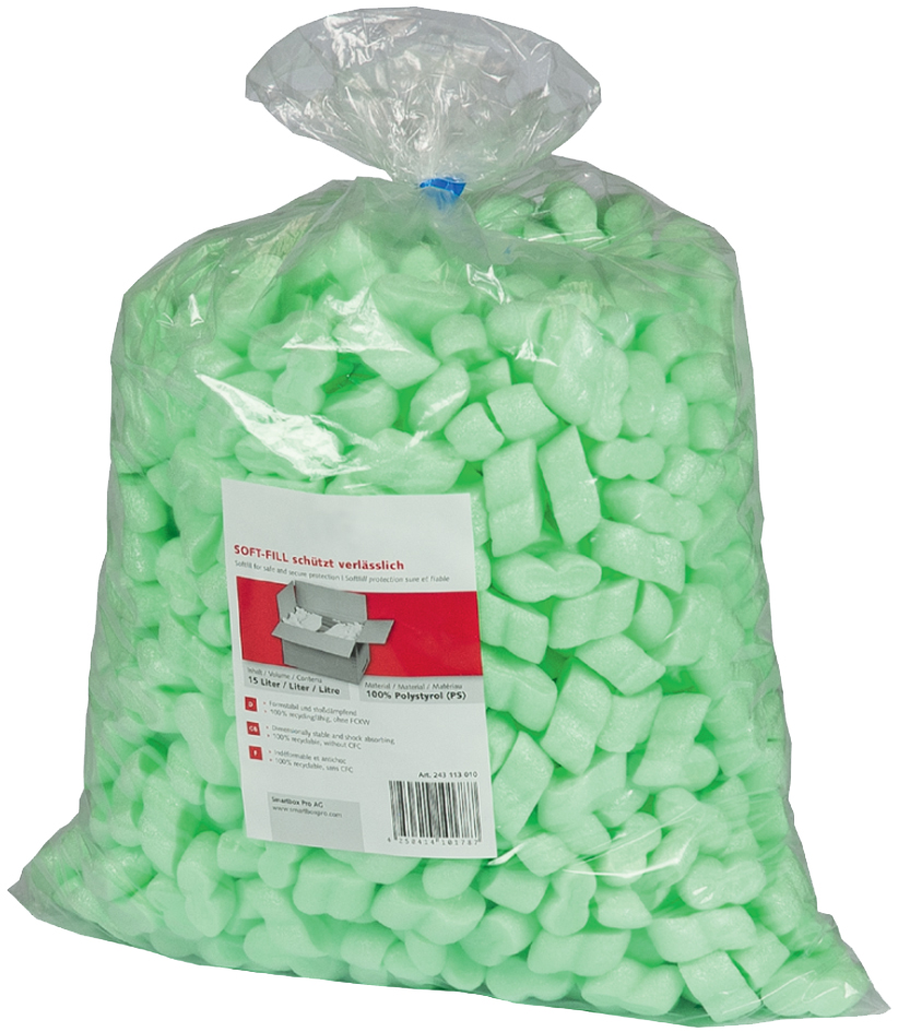 SMARTBOXPRO Füllmaterial Soft-Fill, 15 Liter, grün von smartboxpro