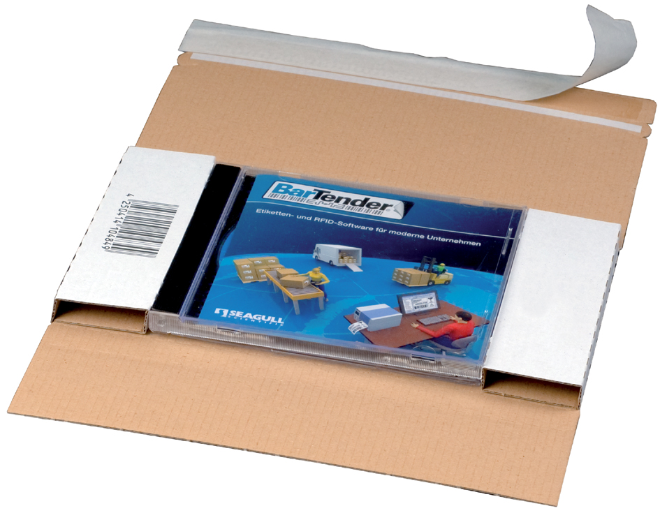 SMARTBOXPRO Jewelcase-Versandbrief DIN lang, Fenster links von smartboxpro