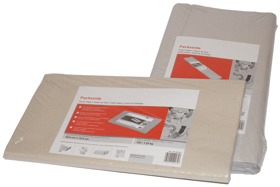 SMARTBOXPRO Packseide auf Bögen, (B)500 x (T)750 mm, grau von smartboxpro