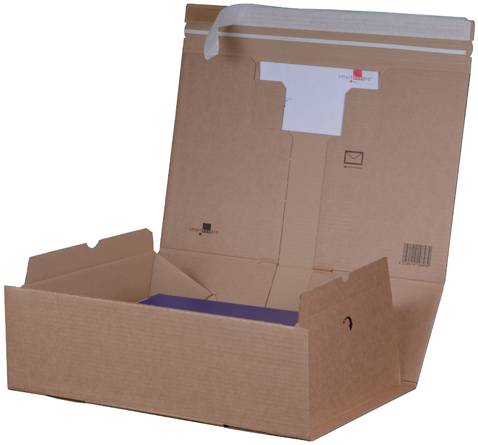 SMARTBOXPRO Paket-Versandkarton PACK BOX, DIN A3+, braun von smartboxpro
