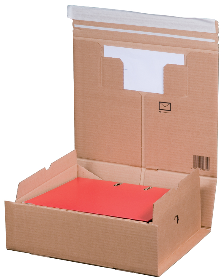 SMARTBOXPRO Paket-Versandkarton PACK BOX, DIN A4+, braun von smartboxpro