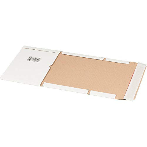 Universalverpackung Weiß A5 Multimediaverpackung Buchverpackung 25 Stück von smartboxpro