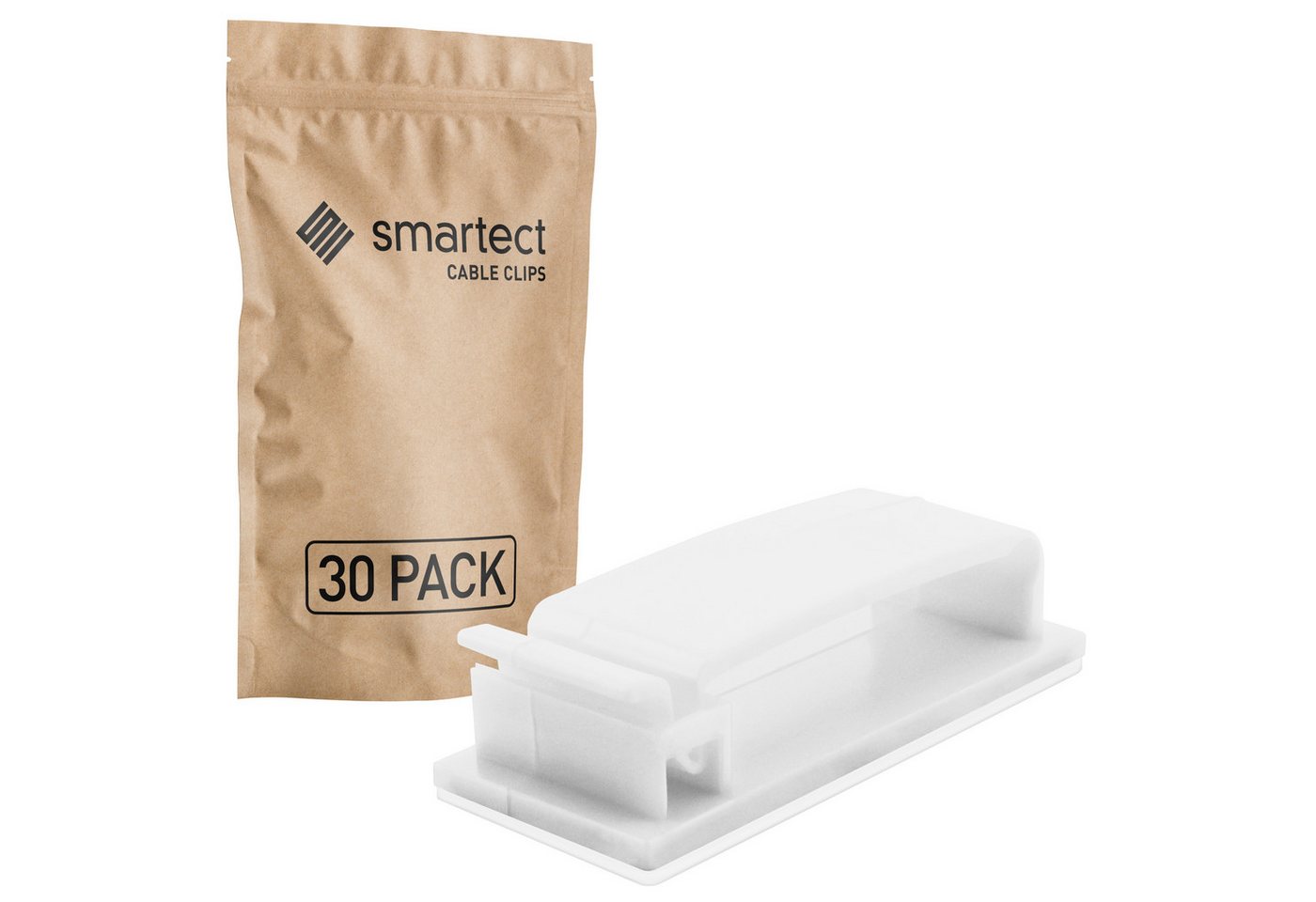 smartect Kabelhalter selbstklebend 4,6x1,8 cm, Weiß, 30 Stück Kabelzubehör smartect Kabelhalter selbstklebend 4,6x1,8 cm, Weiß, 30 Stück Kabelzubehör von smartect