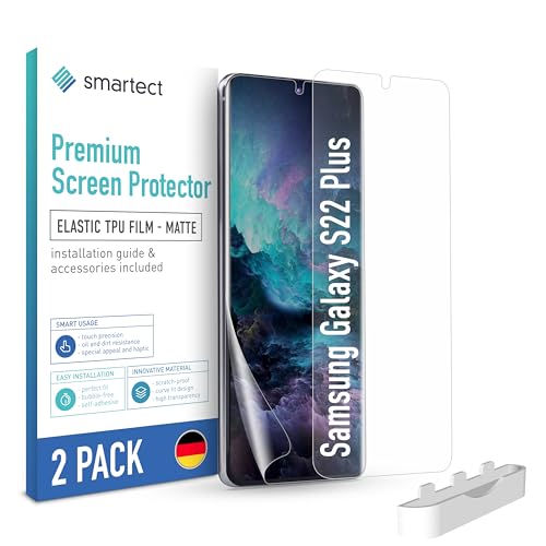 smartect TPU Schutzfolie [2 Stück, Matt] kompatibel mit Samsung Galaxy S21 Ultra, Bedeckt das ganze Display, Bildschirmschutz Blasenfrei, Displayschutzfolie Anti Fingerabdruck von smartect