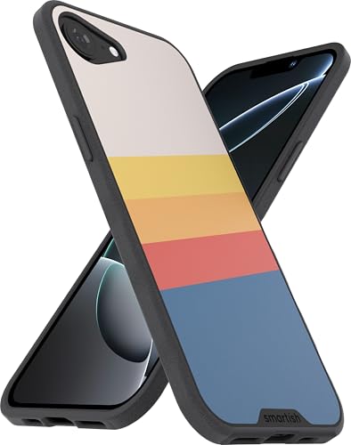 Smartish® Gripmunk MagSafe-Hülle für iPhone 16e 2025, magnetisch, dünn, griffig, mit Mikrofaser-Innenfutter, gestreift von smartish