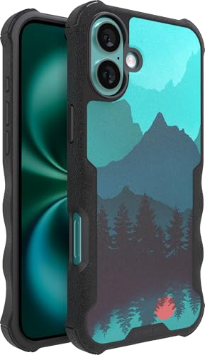 Smartish® Gripzilla Schutzhülle für iPhone 16 Plus, magnetisch, kompatibel mit MagSafe [robust und robust], robuste, schlanke Hülle mit fallgetestetem Schutz für Apple iPhone 16 Plus, bewegliche Berge von smartish
