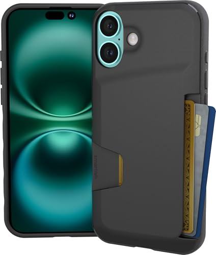 Smartish® Schutzhülle für iPhone 16 Plus, Brieftaschenformat, Slayer Vol. 1 [schlank + schützend] Kreditkartenetui – Fallgetestete, versteckte Klappkartenschlitz-Abdeckung, kompatibel mit Apple iPhone von smartish