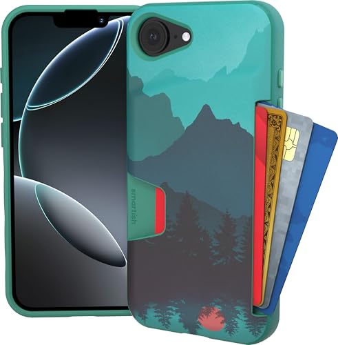 Smartish® Schutzhülle für iPhone 16e, Brieftaschenformat, Slayer Vol. 1 [schlank und schützend] Kreditkartenfach – Fallgetestete, versteckte Klappkartenschlitz-Abdeckung, kompatibel mit Apple iPhone von Smartish