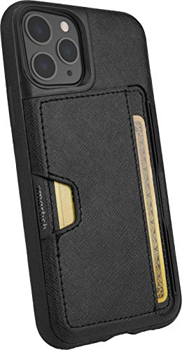 Smartish Apple iPhone 11 Pro (5.8") Wallet Hülle - Wallet Slayer Vol.2 [Schlanke Handyhülle mit Kickstand] Karten-Fach (Silk) - Black Tie Affair schwarz von Smartish