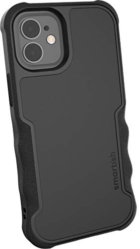 Smartish Apple iPhone 12 Mini (5,4") Armor Gripzilla Case - Robust & Schützende Hülle [Grip Cover Bumper I Stabile Ecken] (Silk) Black Tie Affair schwarz von Smartish