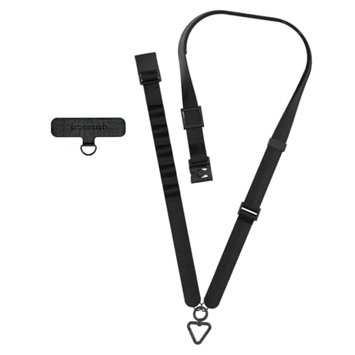 Smartish Handy-Umhängeband – Universal-iPhone-Halterung mit abnehmbarem Schultergurt mit Aufbewahrungsschlaufen, Fidlock, Einsatz für Handyhüllen, iPhone, Galaxy, Pixel, Schwarz Smartish Handy-Umhängeband – Universal-iPhone-Halterung mit abnehmbarem Schultergurt mit Aufbewahrungsschlaufen, Fidlock, Einsatz für Handyhüllen, iPhone, Galaxy, Pixel, Schwarz von smartish