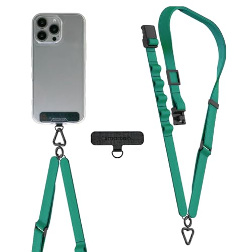 Smartish Handy-Umhängeband – Universal-iPhone-Halterung mit abnehmbarem Schultergurt mit Aufbewahrungsschlaufen, Fidlock, Einsatz für Handyhüllen, iPhone, Galaxy, Pixel – So Jaded von Smartish