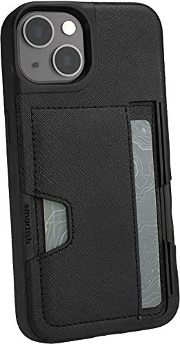 Smartish Schutzhülle für iPhone 13 – Wallet Slayer Vol. 2 [Slim + Schutz] Kreditkartenetui mit Ständer – Black Tie Affair von smartish