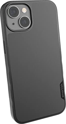 smartish Schutzhülle für iPhone 14 – Gripmunk kompatibel mit MagSafe [leicht und schützend] Dünne Griffabdeckung mit Mikrofaser-Futter – Black Tie Affair, BG22M-BLACK von smartish