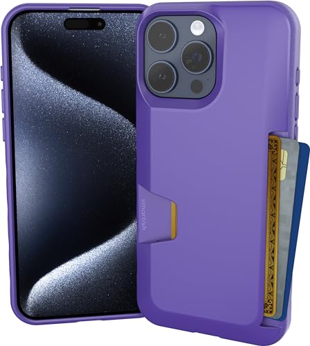 Smartish Schutzhülle für iPhone 15 Pro Max – Wallet Slayer Vol. 1 [schlank + schützend] Kreditkartenhalter – You're Just Jelly von Smartish
