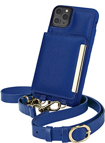 Smartish iPhone 11 Pro Max Crossbody Case für Damen, Dancing Queen [Geldbörse/Clutch mit abnehmbarem Riemen und Kartenhalter] – Badebombe Blau von smartish