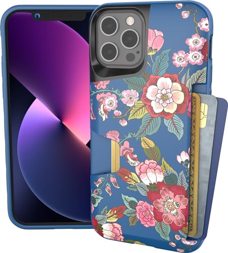 Smartish iPhone 12/12 Pro Wallet Case - Wallet Slayer Vol. 1 [Slim + Schutz] Kreditkartenetui (Seide) - Geschmack des Monats von smartish