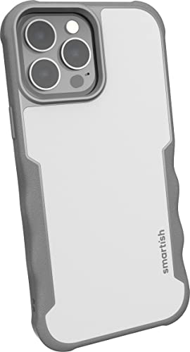 Smartish Gripzilla Schutzhülle für iPhone 13 Pro Max, kompatibel mit MagSafe [robust und robust], gepanzerte schlanke Hülle mit Fallschutz, Graubereich von smartish