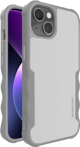 Smartish iPhone 13 Schutzhülle – Gripzilla kompatibel mit MagSafe [Rugged + Tough] Gepanzertes schlankes Cover mit Fallschutz – Grauer Bereich von smartish