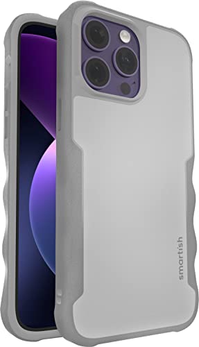 Smartish iPhone 14 Pro Max Schutzhülle - Gripzilla Kompatibel mit MagSafe [Robust + Tough] Gepanzerte Slim Cover Fallschutz - Grauer Bereich, GZ22PX-GRAY von smartish