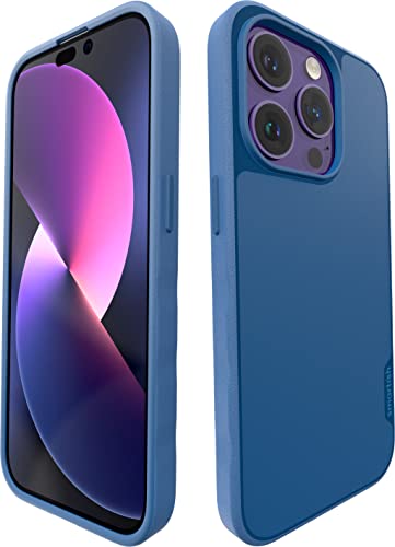 Smartish iPhone 14 Pro Slim Case – Gripmunk kompatibel mit MagSafe [Leicht + Schutz] Dünne Griffabdeckung mit Mikrofaserfutter – Blau auf dem Grün, BG22MX-TEAL von smartish