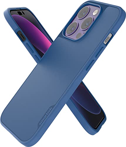 Smartish iPhone 14 Pro Slim Case – Gripmunk kompatibel mit MagSafe [Leicht + Schutz] Dünne Griffabdeckung mit Mikrofaserfutter – Blau auf dem Grün, BG22MX-TEAL von smartish