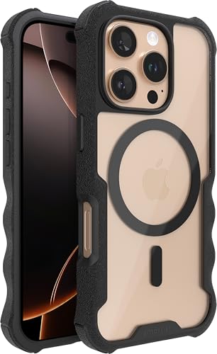 smartish® Gripzilla Schutzhülle für iPhone 16 Pro, magnetisch, kompatibel mit MagSafe [robust und robust], robuste, schlanke Hülle mit fallgetestetem Schutz für Apple iPhone 16 Pro, transparent von smartish