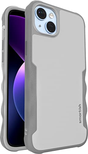 smartish iPhone 14 Plus Schutzhülle – Gripzilla kompatibel mit MagSafe [Robust + Tough] Strapazierfähige gepanzerte schlanke Hülle mit Fallschutz – Grauer Bereich von smartish