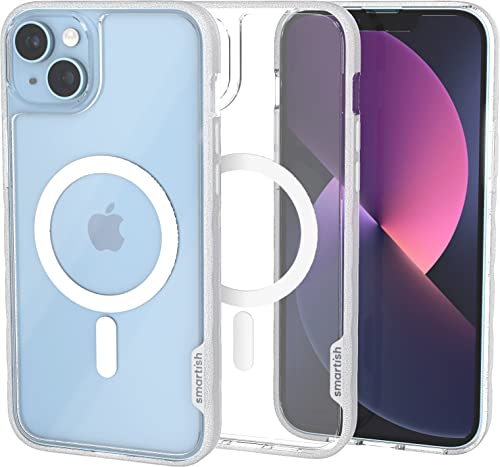 smartish iPhone 14 Plus Slim Case - Gripmunk Compatible with MagSafe [Lightweight + Protective] Thin Grip Cover with Microfiber Lining - Nothin' to Hide von smartish