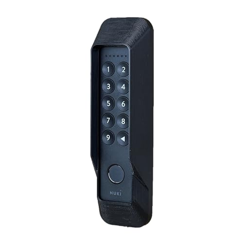 smattex Wandhalterung kompatibel mit Nuki Keypad 2 – Diebstahlsicher & wetterfest, 3D-gedruckt aus PETG mit Edelstahl-Sicherungsschraube & optionalem Regenschutz (mit Witterungsschutz) von smattex