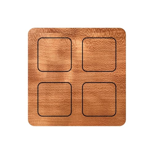 smattex smarte Fernbedienung. Frei konfigurierbar, Matter Over Thread, Insta Push Button Modul. Edle Holzoptiken. Smarthome Siri Alexa Google (Kirschbaum (lackiert)) von smattex